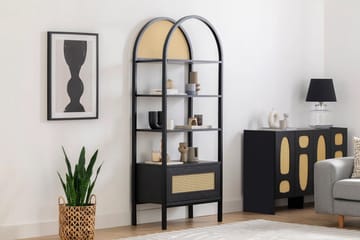Makwana Bokhylla 76 cm - Svart - Förvaring - Hylla - Bokhylla