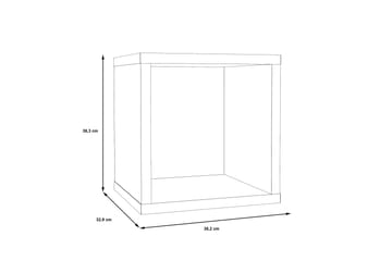 Micheala Bokhylla 40x40 cm - Brun - Förvaring - Hylla - Bokhylla