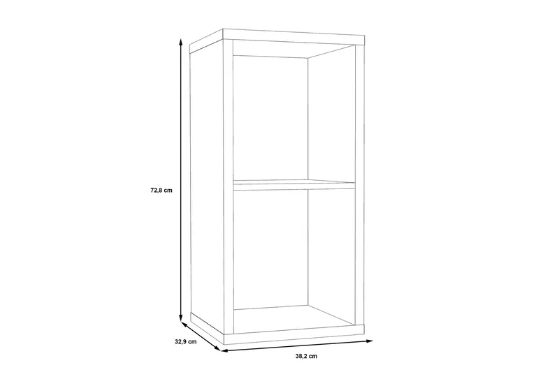 Micheala Bokhylla 40x73 cm - Brun - Förvaring - Hylla - Bokhylla