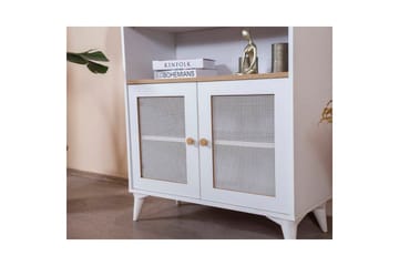 Bokhylla Mjudi Vit / Ek - Vit - Förvaring - Hylla - Bokhylla