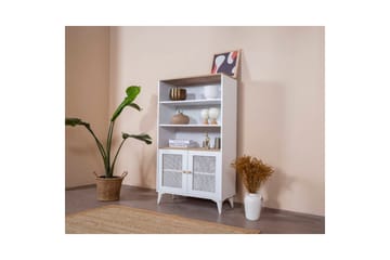 Bokhylla Mjudi Vit / Ek - Vit - Förvaring - Hylla - Bokhylla