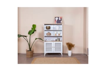 Bokhylla Mjudi Vit / Ek - Vit - Förvaring - Hylla - Bokhylla