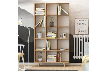 Mod Bokhylla 100 cm i Ek - Brun - Förvaring - Hylla - Bokhylla