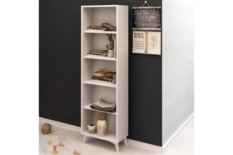 Mod Design Bokhylla Smal - Vit - Förvaring - Hylla - Bokhylla