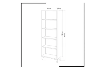 Mod Design Bokhylla Smal - Vit - Förvaring - Hylla - Bokhylla