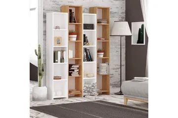 Mod Design Bokhylla - Trä/Vit - Förvaring - Hylla - Bokhylla