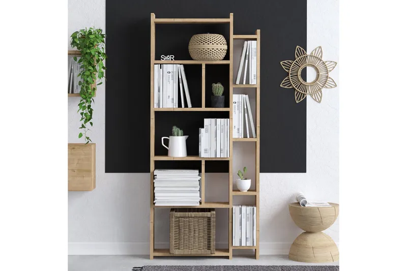Momo Bokhylla 65x15 cm Brun - Hanah Home - Förvaring - Hylla - Bokhylla