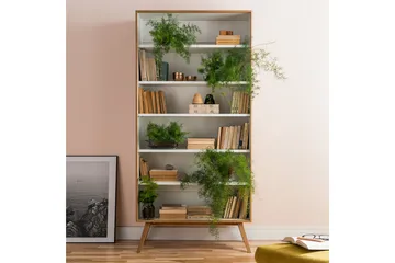 Nature Bokhylla 101 cm i Ek - Vit|Beige - Förvaring - Hylla - Bokhylla