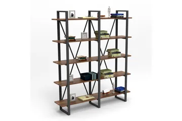 Numandro Bokhylla 34x155 cm - Teak - Förvaring - Hylla - Bokhylla