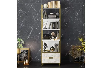 Ocotla Bokhylla 60x35 cm 5 Hyllor - Vit - Förvaring - Hylla - Bokhylla