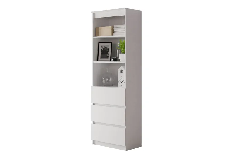 Office Bokhylla 35 cm i Målat Trä, Vit