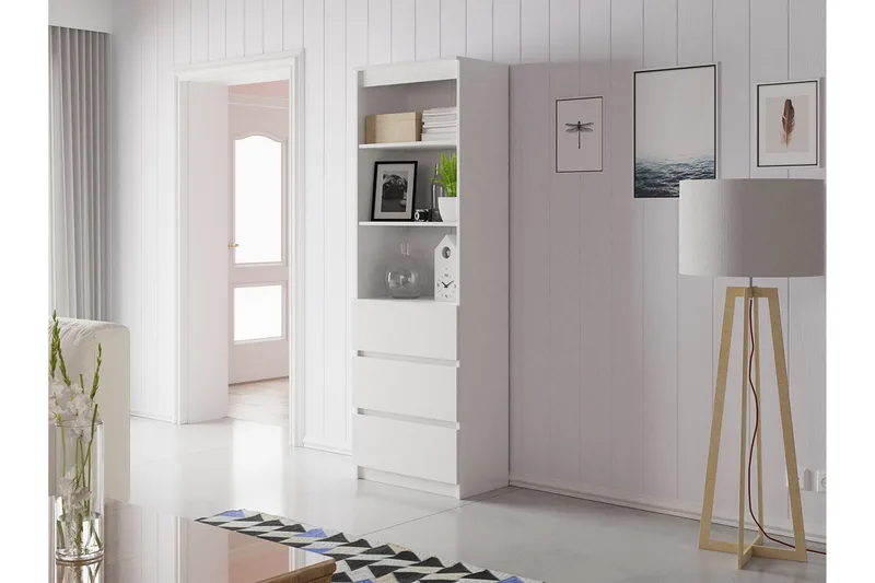 Office Bokhylla 35 cm i Målat Trä - Vit - Förvaring - Hylla - Bokhylla