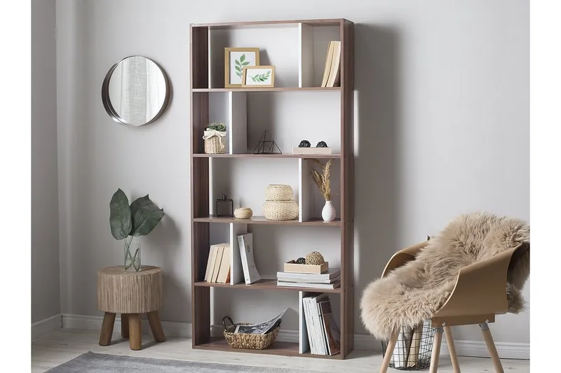 Orilla Bokhylla 83 cm i Valnöt - Brun - Förvaring - Hylla - Bokhylla