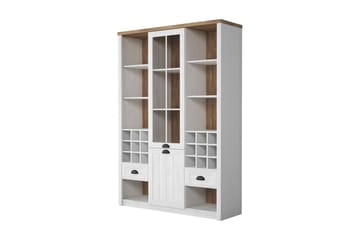 Prowansja Bokhylla 140 cm - Vit/Trä - Förvaring - Hylla - Bokhylla
