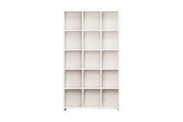 Puntoz Hög Bokhylla 90 cm i Målat Trä - Vit - Förvaring - Hylla - Bokhylla