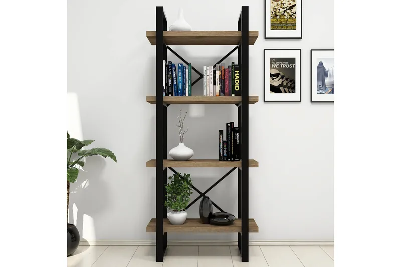 Puqa Design Bokhylla - Trä - Förvaring - Hylla - Bokhylla