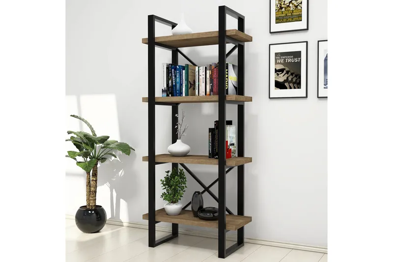 Puqa Design Bokhylla - Trä - Förvaring - Hylla - Bokhylla