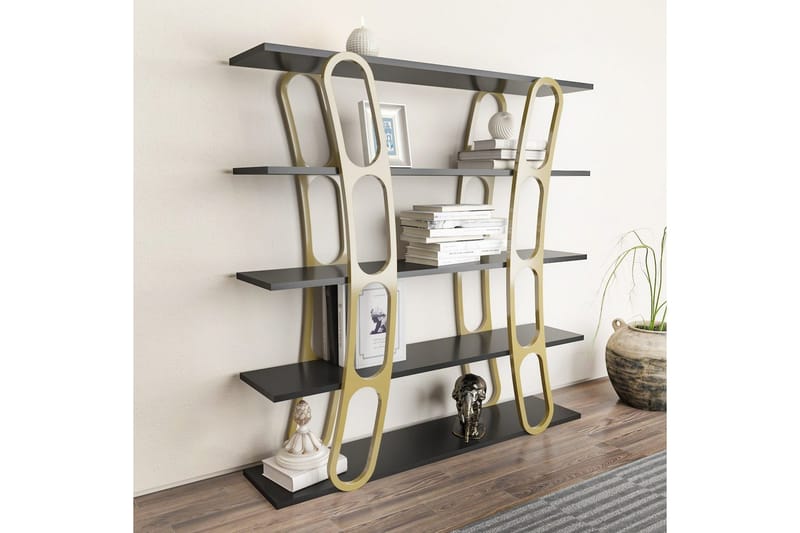 Bokhylla Quenla Svart / Rany - Svart / Rany - Förvaring - Hylla - Bokhylla