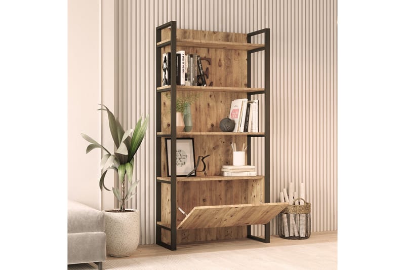 Rinorea Bokhylla 90x180 cm - Grön - Förvaring - Hylla - Bokhylla