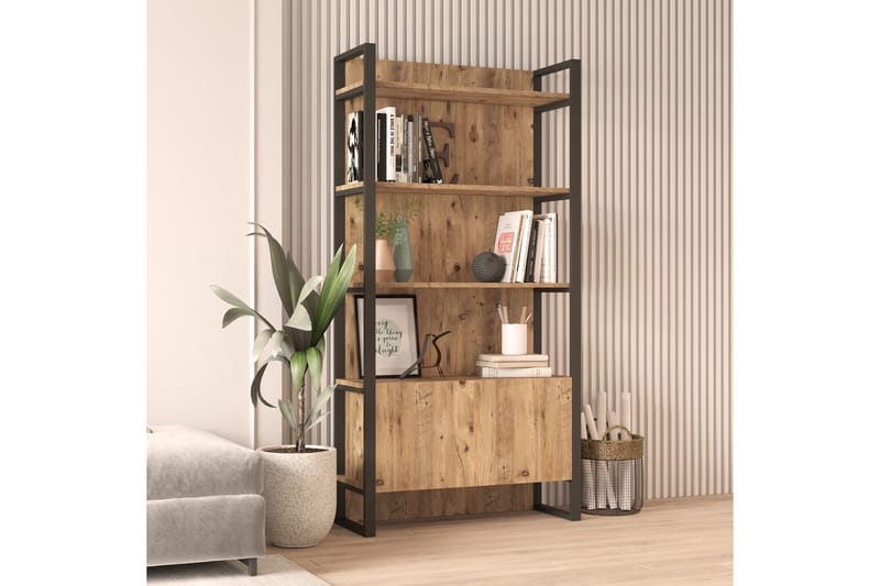 Rinorea Bokhylla 90x180 cm - Grön - Förvaring - Hylla - Bokhylla