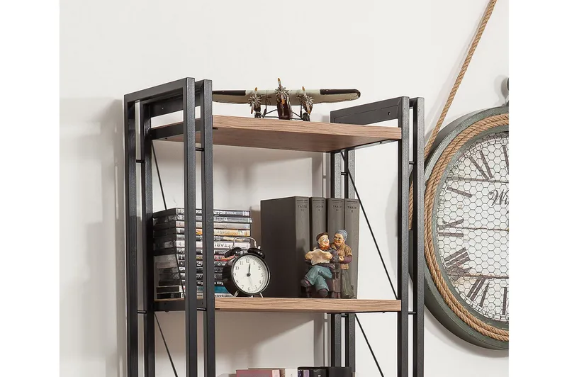 Sapphira Bokhylla - Trä/Svart - Förvaring - Hylla - Bokhylla