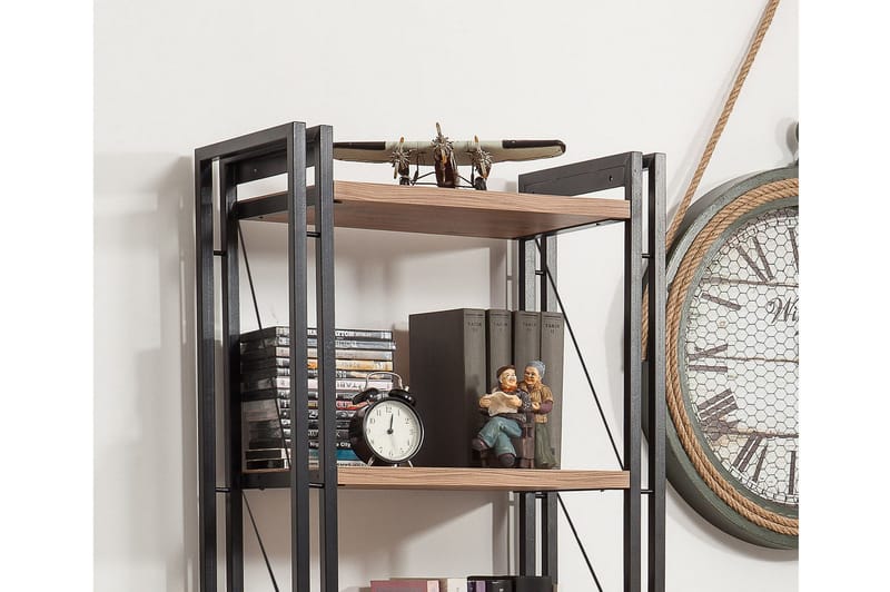 Sapphira Bokhylla - Trä/Svart - Förvaring - Hylla - Bokhylla