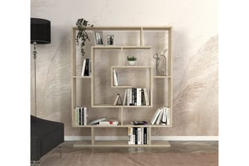 Bokhylla Sarmasik 124,8 cm - Beige - Förvaring - Hylla - Bokhylla