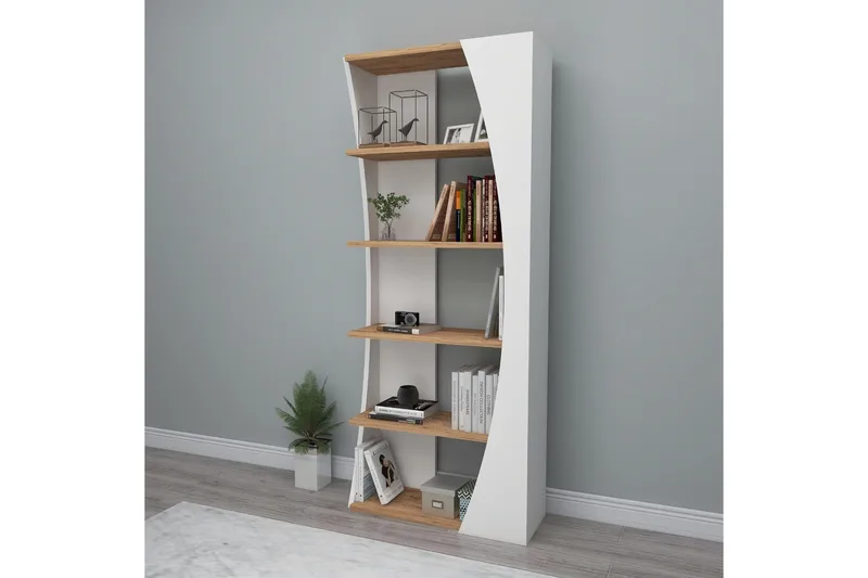 Selge Bokhylla 63,6 cm - Brun/Vit - Förvaring - Hylla - Bokhylla