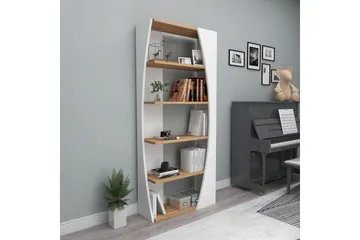 Selge Bokhylla 63,6 cm i Ek - Vit - Förvaring - Hylla - Bokhylla