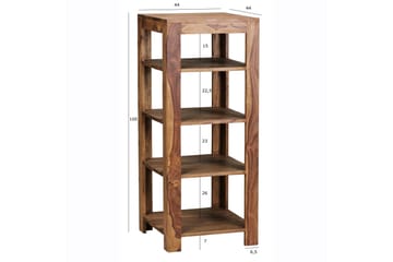 Shalanta Bokhylla - Trä/natur - Förvaring - Hylla - Bokhylla