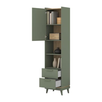 Bokhylla Skandinavisk 1 Dörr 2 Lådor - Förvaring - Hylla - Bokhylla