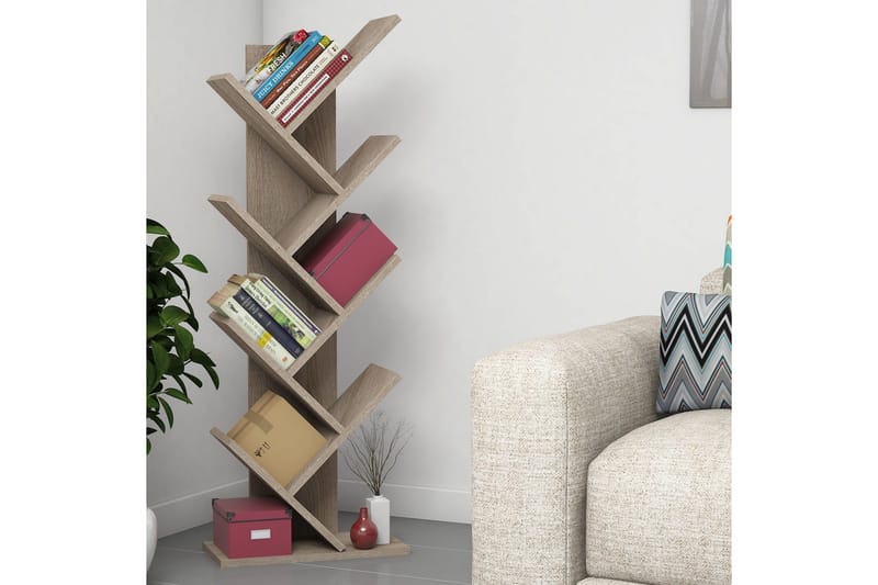 Spearin Bokhylla 22 cm i Valnöt, Beige