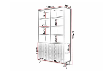 Strontian Bokhylla 101x40 cm Scandinavian Choice White - Förvaring - Hylla - Bokhylla