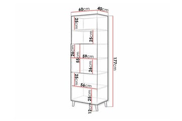 Strontian Bokhylla 60x40 cm Scandinavian Choice Black - Förvaring - Hylla - Bokhylla