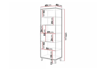 Strontian Bokhylla 60x40 cm Scandinavian Choice White - Förvaring - Hylla - Bokhylla