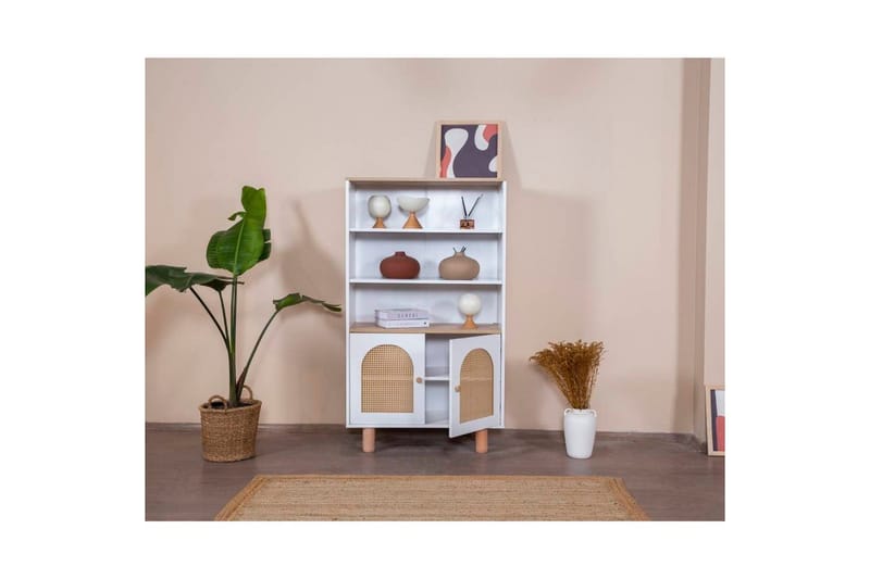 Bokhylla Terra Vit / Ek - Vit - Förvaring - Hylla - Bokhylla