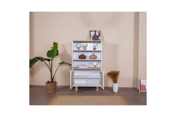 Bokhylla Terra Vit / Ek - Vit - Förvaring - Hylla - Bokhylla