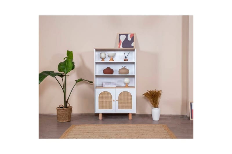 Bokhylla Terra Vit / Ek - Vit - Förvaring - Hylla - Bokhylla