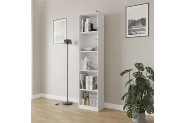 Bokhylla Ticoman Vit - Vit - Förvaring - Hylla - Bokhylla