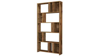 Timiza Bokhylla 90 cm med 5 Hyllor i Valnöt - Brun - Förvaring - Hylla - Bokhylla