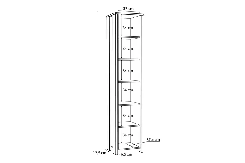 Torelles Bokhylla 42x47 cm - Brun - Förvaring - Hylla - Bokhylla