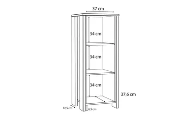 Torelles Bokhylla 47x115 cm - Mörkbrun - Förvaring - Hylla - Bokhylla