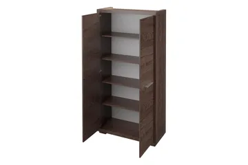 Vegas Bokhylla 70x40,5x192 cm LED-belysning - Beige/Grå - Förvaring - Hylla - Bokhylla