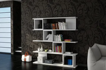 Windlar Vägghylla - Vit - Förvaring - Hylla - Bokhylla