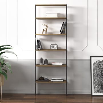 Branik Bokhylla 61x180x25 cm - Antracit och antik valnöt - Förvaring - Hylla - Bokhylla