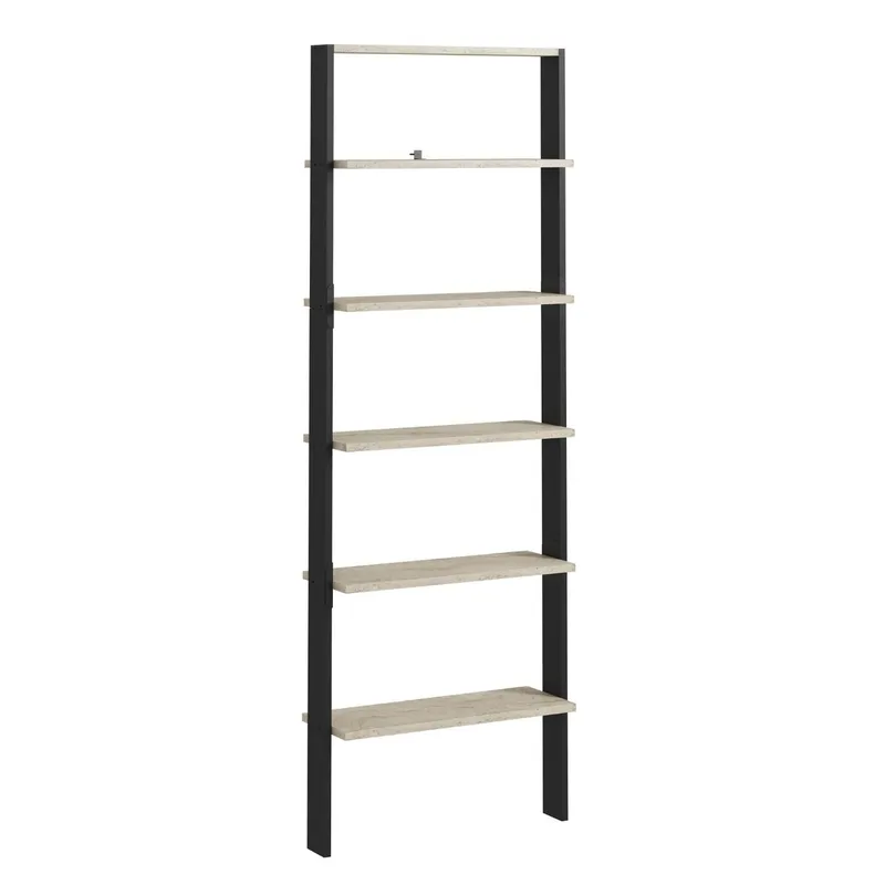 Branik Bokhylla 61x180x25 cm, Travertine och Anthracite