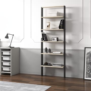 Branik Bokhylla 61x180x25 cm - Travertine och Anthracite - Förvaring - Hylla - Bokhylla