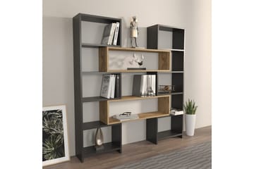 Bravelle Bokhylla 163,5 cm - Beige/Svart - Förvaring - Hylla - Bokhylla