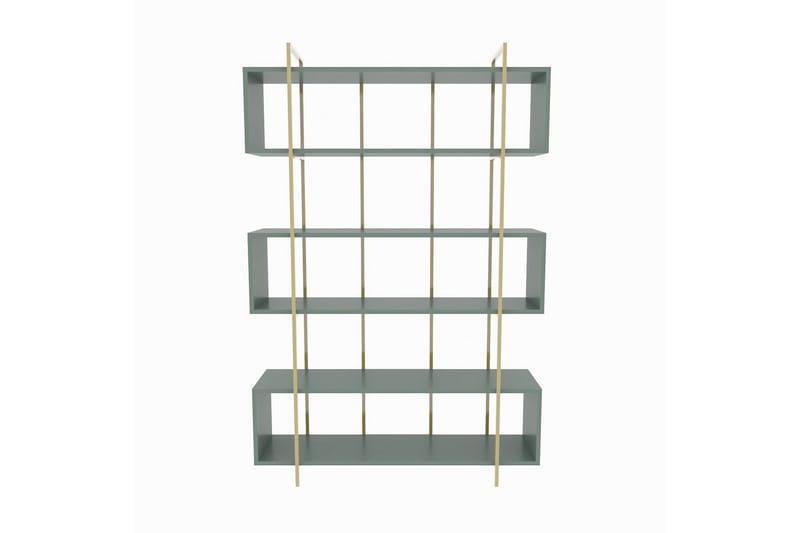 Bruti Bokhylla 120 cm - Guld/Grön - Förvaring - Hylla - Bokhylla