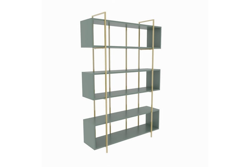 Bruti Bokhylla 120 cm - Guld/Grön - Förvaring - Hylla - Bokhylla